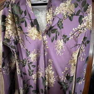 Vince Lavender Floral Top